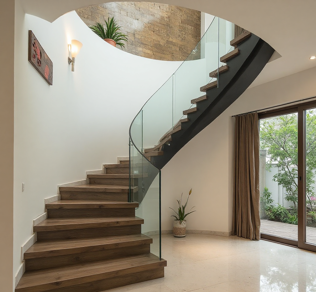 wall-Suspended staircase
